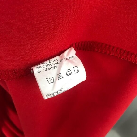 Elegant Red Midi Dress - Picture 10 of 12